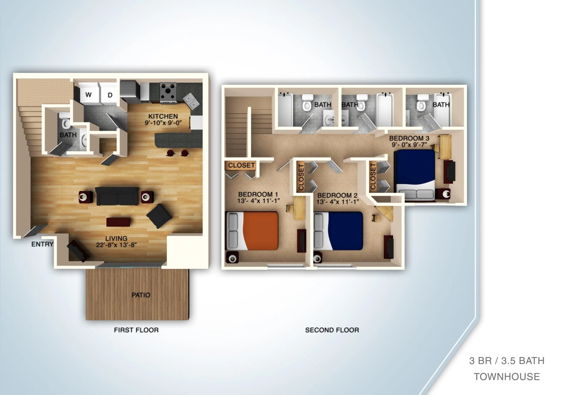 3 Bed Home floor plan